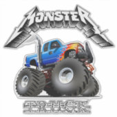 Cartoon monstertruck sticker (Voorkant)