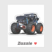 Cartoon monstertruck sticker (Vel)