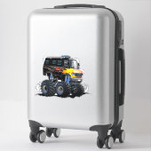 Cartoon monstertruck sticker (Koffer)