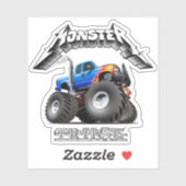 Cartoon monstertruck sticker (Vel)