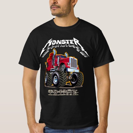 Cartoon monstertruck t-shirt (Voorkant)