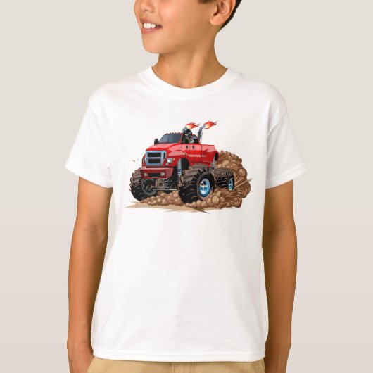 Cartoon monstertruck t-shirt (Voorkant)