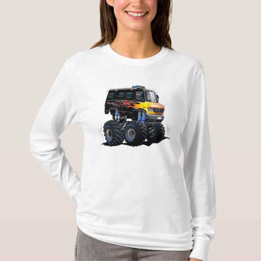 Cartoon monstertruck t-shirt (Voorkant)