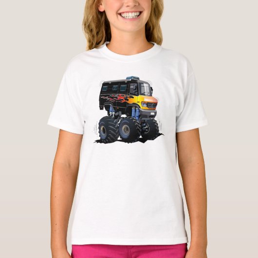 Cartoon monstertruck t-shirt (Voorkant)