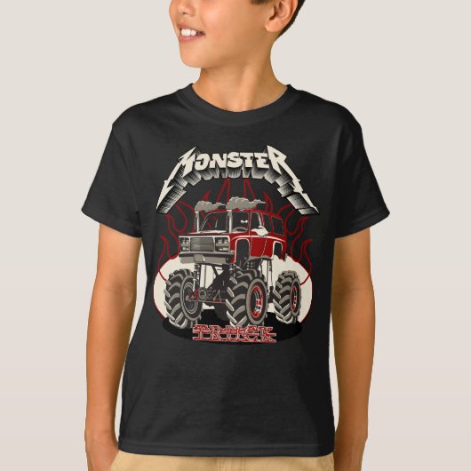 Cartoon monstertruck t-shirt (Voorkant)