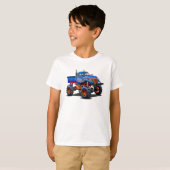 Cartoon monstertruck t-shirt (Voorkant volledig)