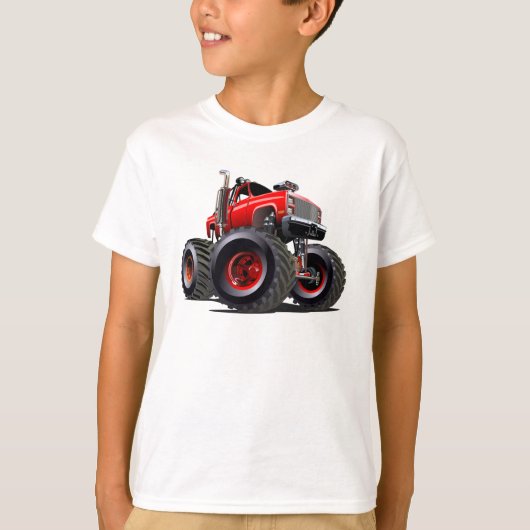 Cartoon monstertruck t-shirt (Voorkant)