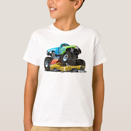 Cartoon monstertruck t-shirt (Voorkant)
