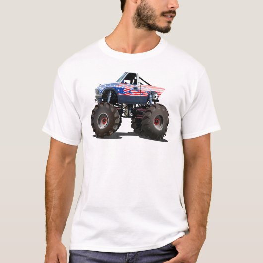 Cartoon monstertruck t-shirt (Voorkant)