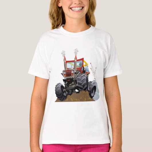 Cartoon monstertruck t-shirt (Voorkant)