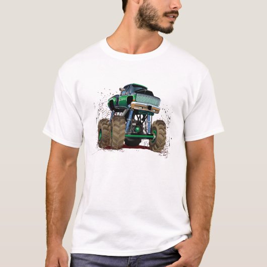 Cartoon monstertruck t-shirt (Voorkant)