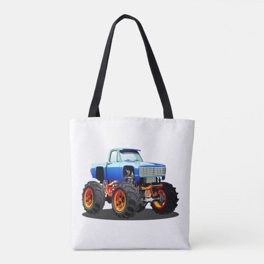 Cartoon monstertruck tote bag (Achterkant)