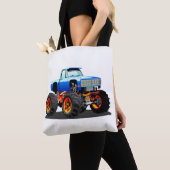 Cartoon monstertruck tote bag (Dichtbij)