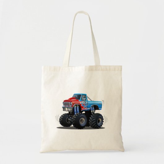 Cartoon monstertruck tote bag (Voorkant)