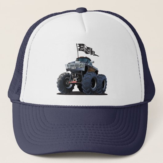 Cartoon monstertruck trucker pet (Voorkant)