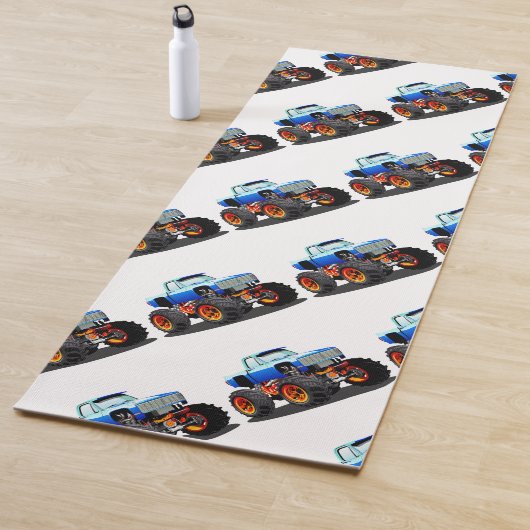 Cartoon monstertruck yogamat (In situ)