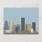 Cartoon Montreal Briefkaart (Voorkant)