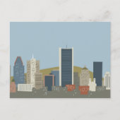Cartoon Montreal Briefkaart (Voorkant)