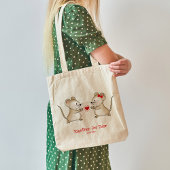 Cartoon Mooie muizen canvas tas
