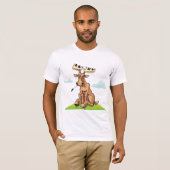 Cartoon Moose Mens T-Shirt (Voorkant volledig)