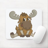 Cartoon Moose Muismat (Met muis)