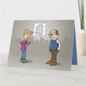 Cartoon; morgen heb ik een Corona test. Kaart (Voorkant)