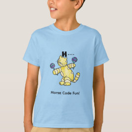 Cartoon Morse Code for Kids!  Letter A "H" T-shirt