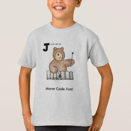 Cartoon Morse Code for Kids!  Letter "J" T-shirt