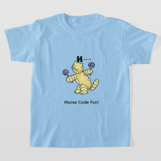 Cartoon Morsecode voor kinderen! Letter A "H" T-shirt