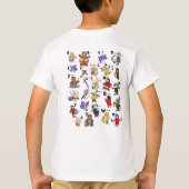 Cartoon Morsecode voor kinderen! Letter A T-shirt (Achterkant)