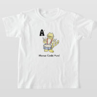 Cartoon Morsecode voor kinderen! Letter A