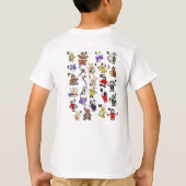Cartoon Morsecode voor kinderen!  Letter B T-shirt (Achterkant)