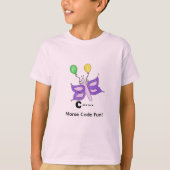 Cartoon Morsecode voor kinderen! Letter D T-shirt (Voorkant)