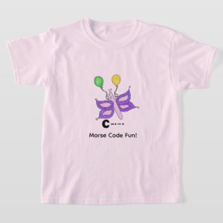 Cartoon Morsecode voor kinderen! Letter D T-shirt