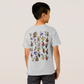 Cartoon Morsecode voor kinderen! Letter D T-shirt (Achterkant volledig)