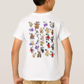 Cartoon Morsecode voor kinderen! Letter E T-shirt (Achterkant)