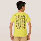 Cartoon Morsecode voor kinderen! Letter "G" T-shirt (Achterkant volledig)