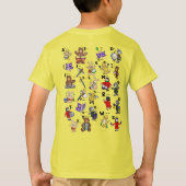 Cartoon Morsecode voor kinderen! Letter "G" T-shirt (Achterkant)