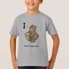 Cartoon Morsecode voor kinderen! Letter "I" T-shirt