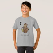 Cartoon Morsecode voor kinderen! Letter "I" T-shirt (Voorkant volledig)