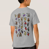 Cartoon Morsecode voor kinderen! Letter "I" T-shirt (Achterkant)