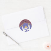 Cartoon moskee Eid Mubarak Eid Sticker (Envelop)