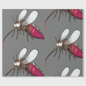 Cartoon Mosquito Cadeaupapier (Vlak)