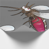 Cartoon Mosquito Cadeaupapier (Hoek)