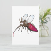 Cartoon Mosquito Kaart (Staand voorkant)