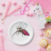 Cartoon Mosquito Papieren Bordje (Feest)
