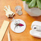 Cartoon Mosquito Sleutelhanger