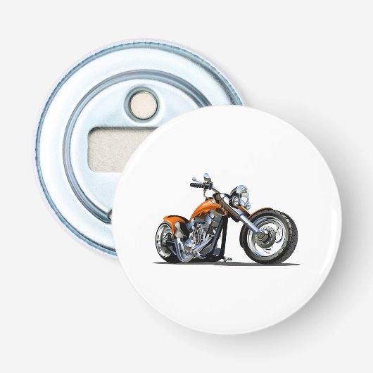 Cartoon motorfiets button flesopener (Voorkant)