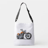 Cartoon motorfiets crossbody tas (Achterkant)