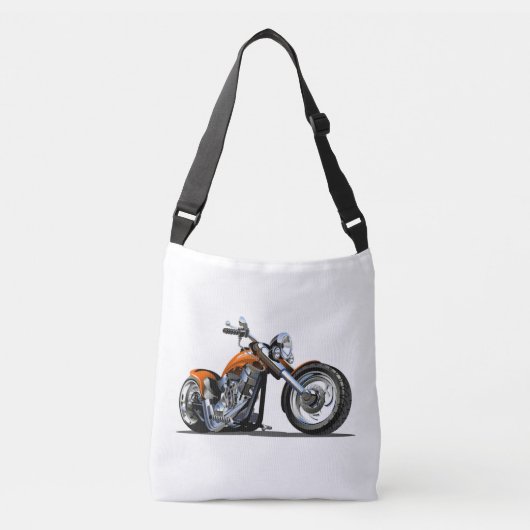 Cartoon motorfiets crossbody tas (Voorkant)